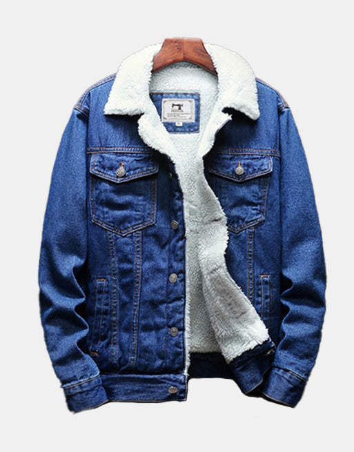 Casual Denim Jacket Dark Blue, XXXS - Streetwear Jackets - Slick Street
