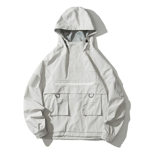 ‘X.G.X.F’ Jacket Gray, S - Streetwear Jackets - Slick Street