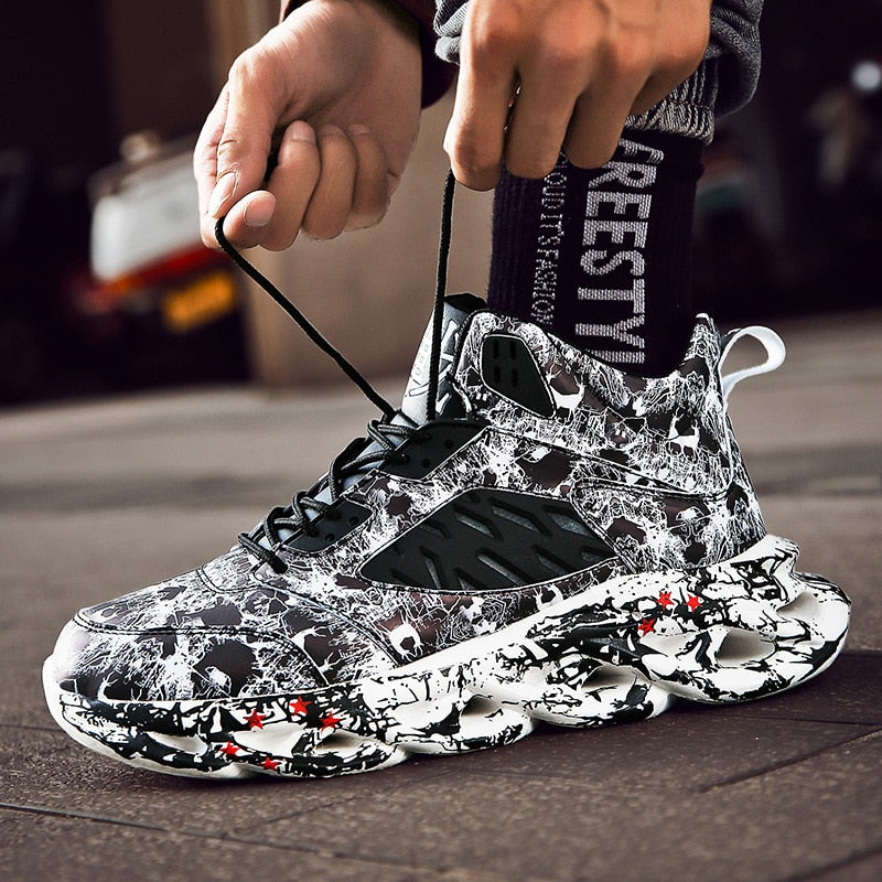 Graffiti Y3 Sneakers ,  - Streetwear Footwear - Slick Street