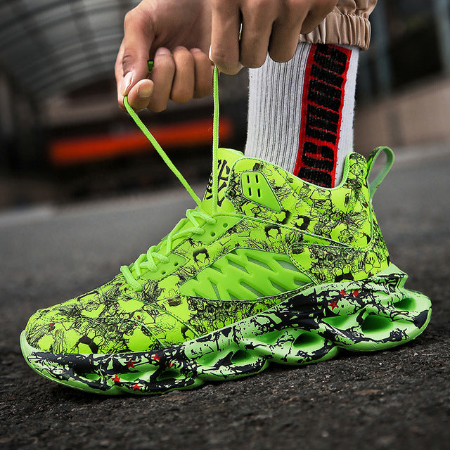 Graffiti Y3 Sneakers ,  - Streetwear Footwear - Slick Street