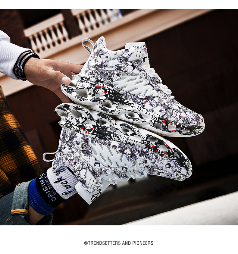 Graffiti Y3 Sneakers ,  - Streetwear Footwear - Slick Street