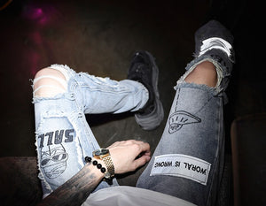 AEKN Distressed Jeans ,  - Streetwear Jeans - Slick Street