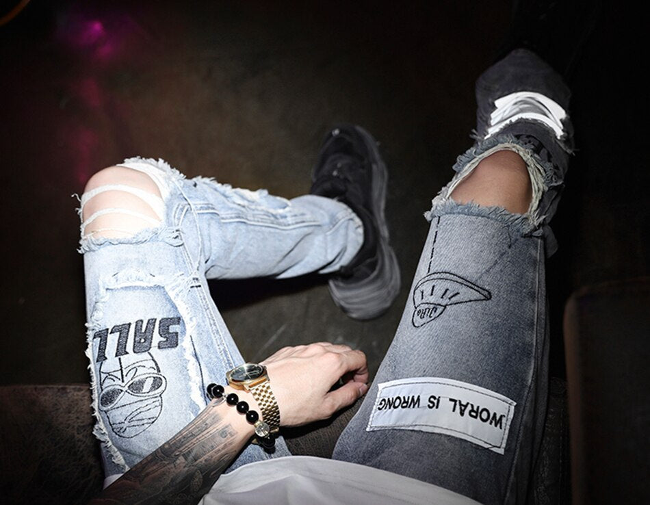 AEKN Distressed Jeans ,  - Streetwear Jeans - Slick Street