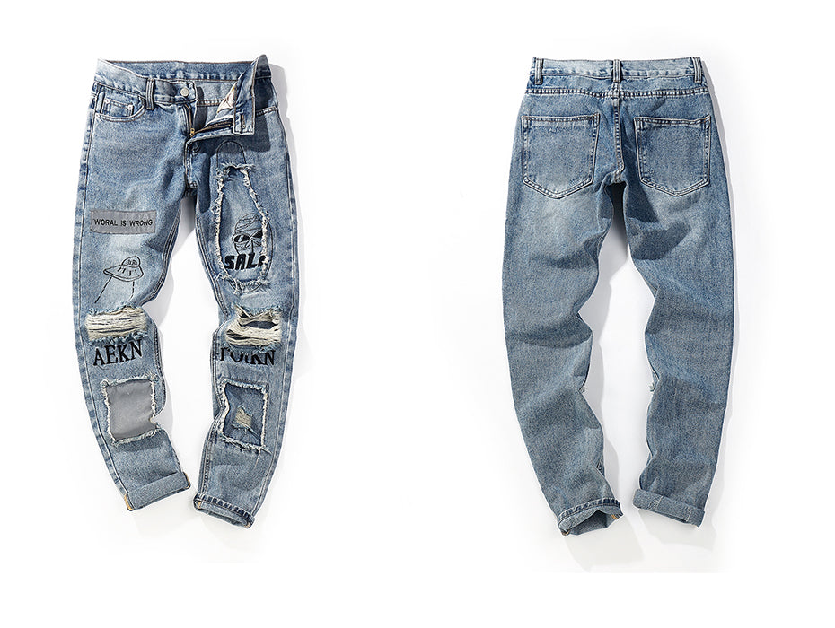 AEKN Distressed Jeans ,  - Streetwear Jeans - Slick Street