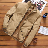 Casual Bomber Jacket Dark Khaki, XXS - Streetwear Bomber Jacket - Slick Street