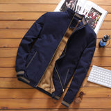 Casual Bomber Jacket Navy, XXS - Streetwear Bomber Jacket - Slick Street