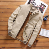 Casual Bomber Jacket Light Khaki, XXS - Streetwear Bomber Jacket - Slick Street