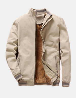 Casual Bomber Jacket Light Khaki, XXS - Streetwear Bomber Jacket - Slick Street
