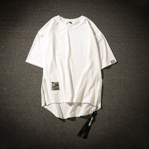 Basic Zip T-Shirt ,  - Streetwear T-Shirts - Slick Street