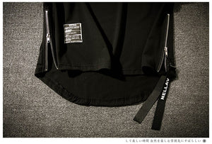 Basic Zip T-Shirt ,  - Streetwear T-Shirts - Slick Street