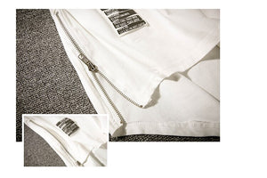 Basic Zip T-Shirt ,  - Streetwear T-Shirts - Slick Street
