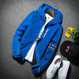 LocaPeople Windbreaker Jacket Blue, XXS - Streetwear Jackets - Slick Street