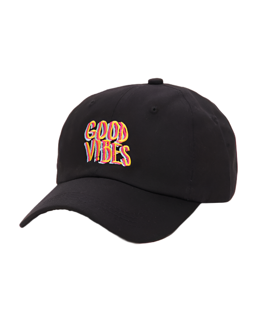 Good Vibes Baseball Cap Black,  - Streetwear Hats - Slick Street