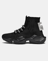 NICE High-Top Sneakers black, EU 39 - UK 6 - US 7 - Streetwear Footwear - Slick Street