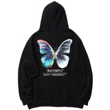 Heathans Butterfly Hoodie Black, XS - Streetwear Hoodie - Slick Street