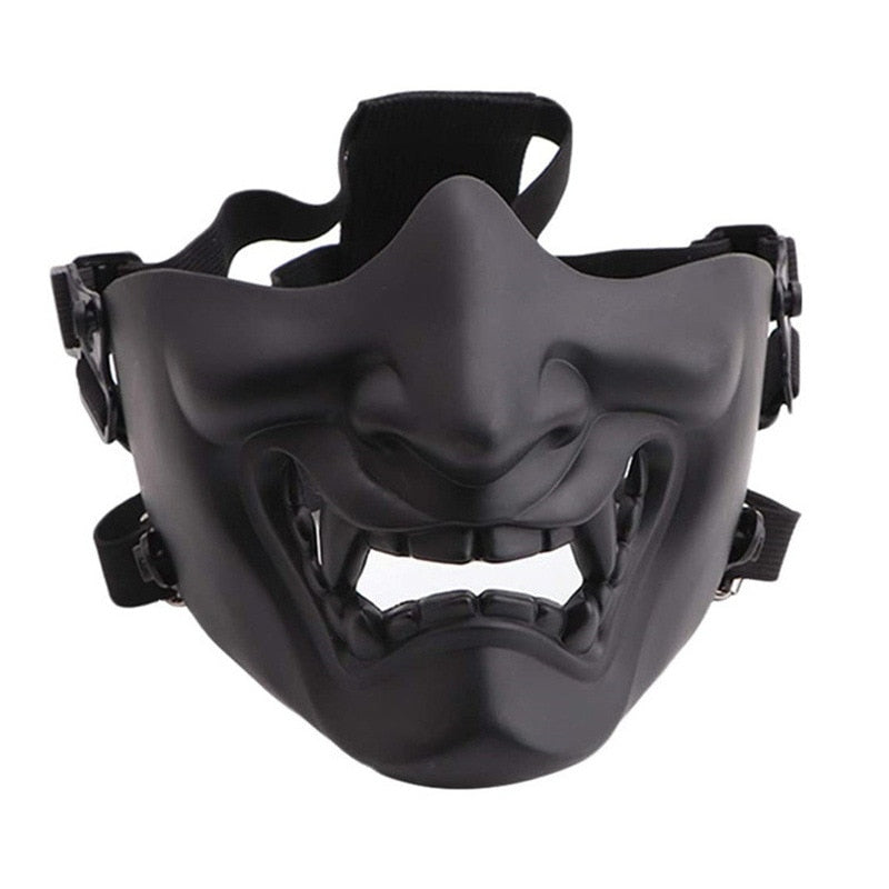 Kabuki Samurai Half Face Mask ,  - Streetwear Accessories - Slick Street