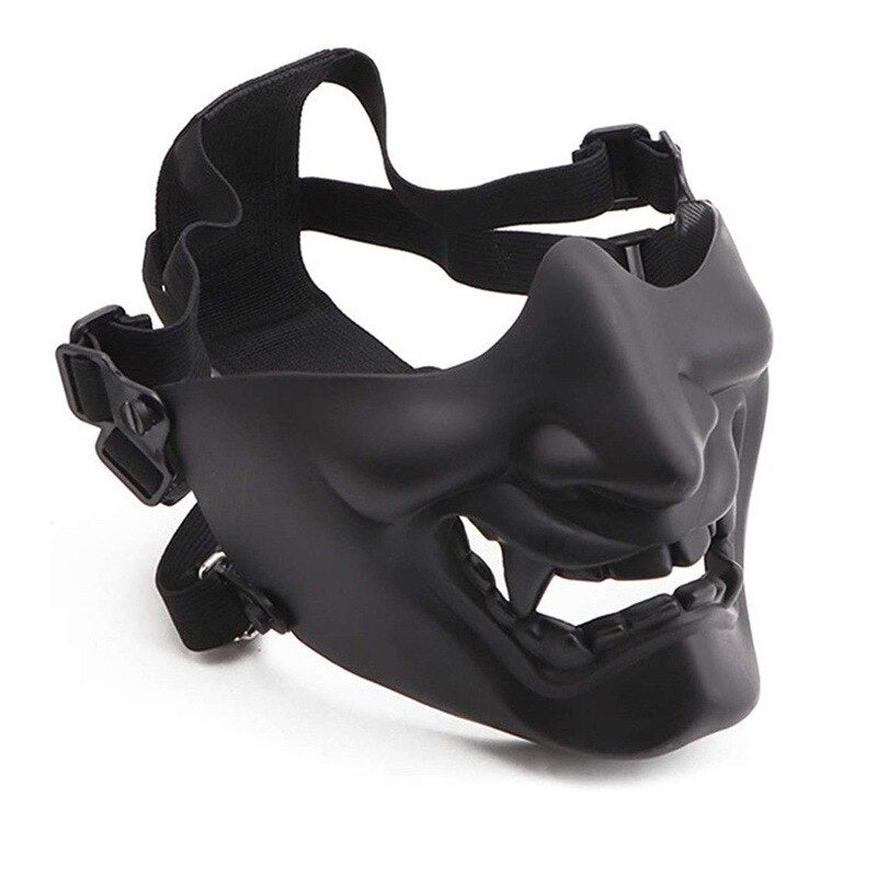 Kabuki Samurai Half Face Mask ,  - Streetwear Accessories - Slick Street