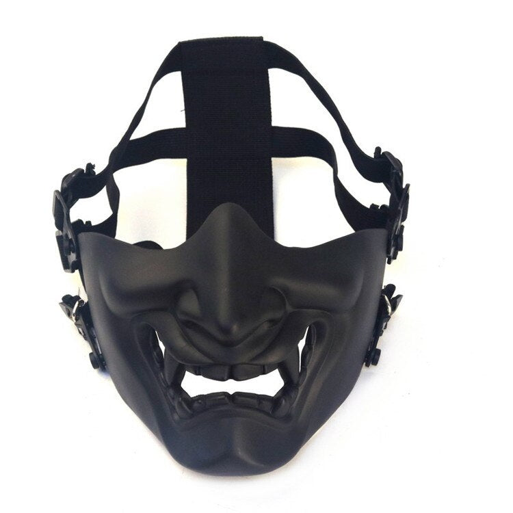 Kabuki Samurai Half Face Mask ,  - Streetwear Accessories - Slick Street