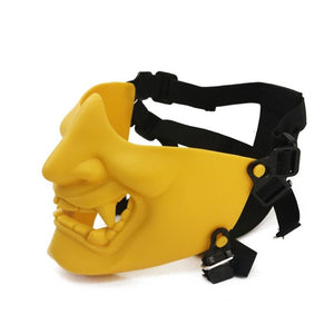 Kabuki Samurai Half Face Mask ,  - Streetwear Accessories - Slick Street