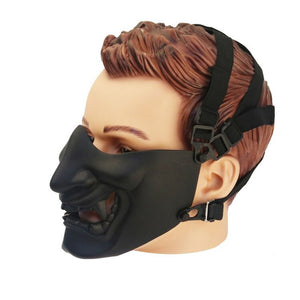 Kabuki Samurai Half Face Mask ,  - Streetwear Accessories - Slick Street