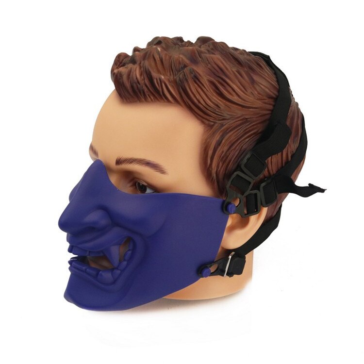Kabuki Samurai Half Face Mask ,  - Streetwear Accessories - Slick Street