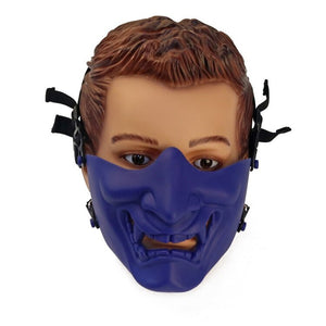 Kabuki Samurai Half Face Mask ,  - Streetwear Accessories - Slick Street