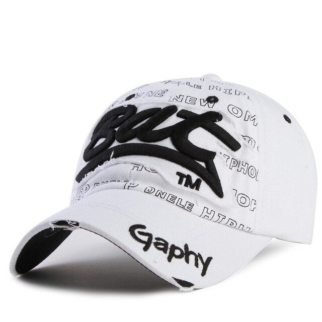 Bat Gaphy Distressed Baseball Cap (15 Colours) – Slick Street