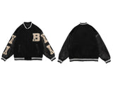 B Bone Bomber Jacket Black, XS - Streetwear Jackets - Slick Street