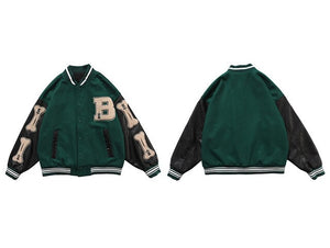 B Bone Bomber Jacket ,  - Streetwear Jackets - Slick Street