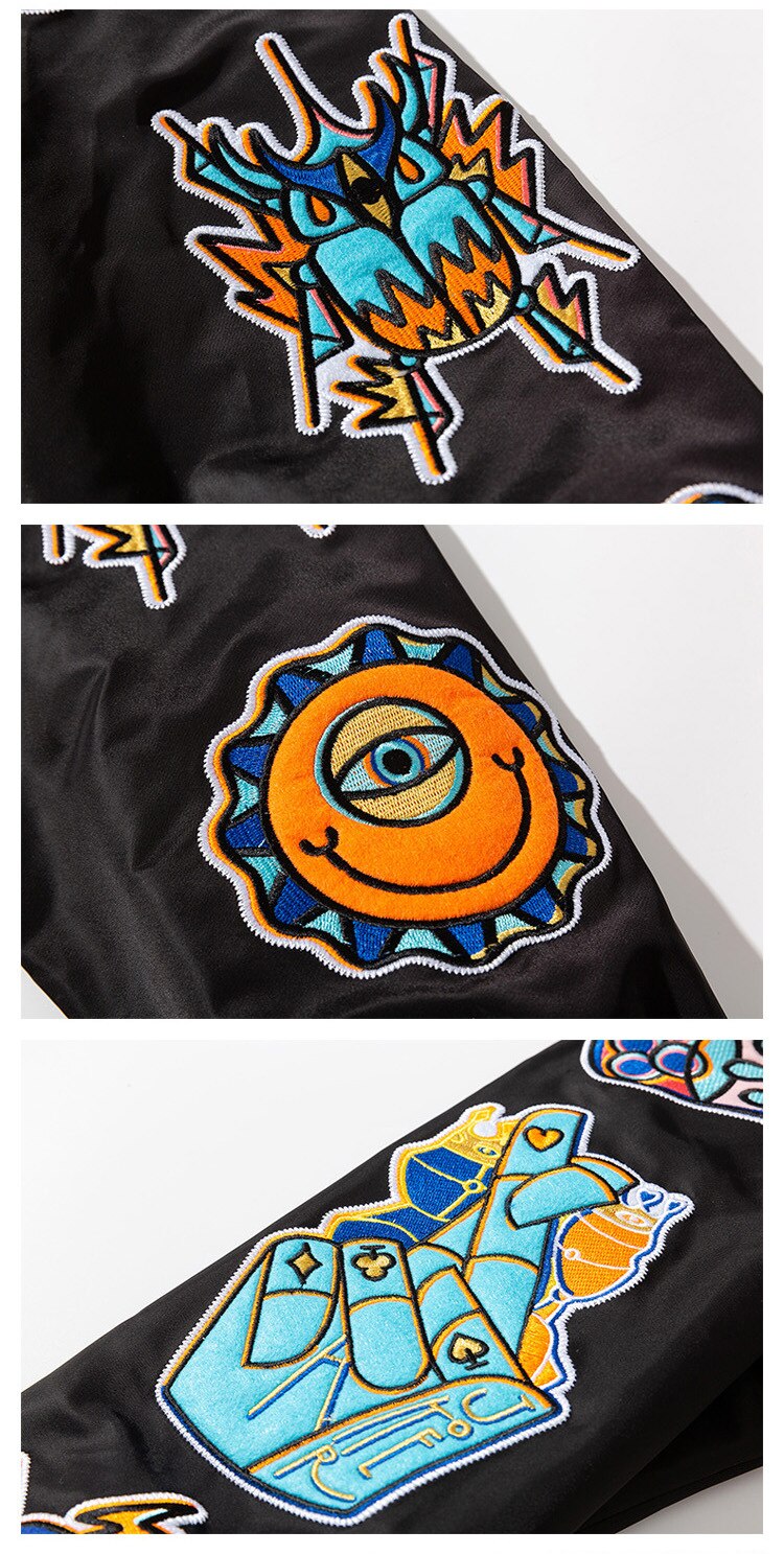 WOEF Varsity Jacket ,  - Streetwear Bomber Jacket - Slick Street