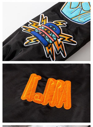 WOEF Varsity Jacket ,  - Streetwear Bomber Jacket - Slick Street