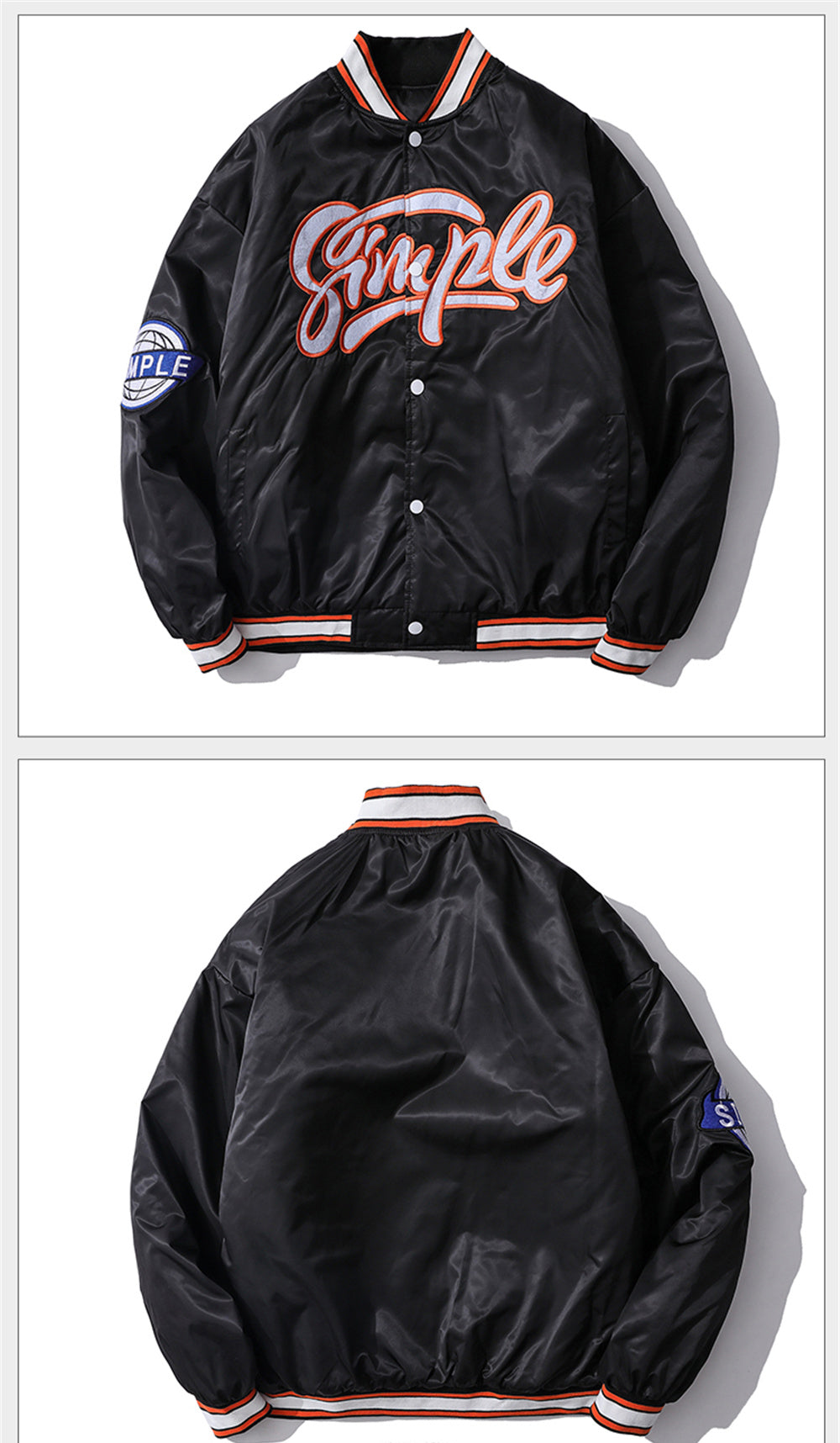 Simple Varsity Jacket ,  - Streetwear Jackets - Slick Street
