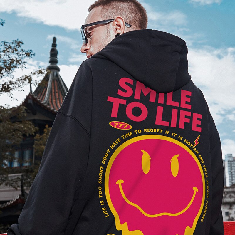 Smile To Life Hoodie ,  - Streetwear Hoodie - Slick Street