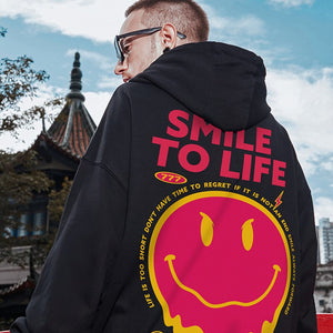 Smile To Life Hoodie ,  - Streetwear Hoodie - Slick Street