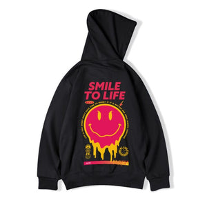 Smile To Life Hoodie ,  - Streetwear Hoodie - Slick Street
