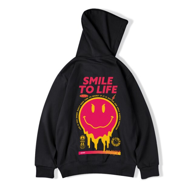 Smile To Life Hoodie ,  - Streetwear Hoodie - Slick Street