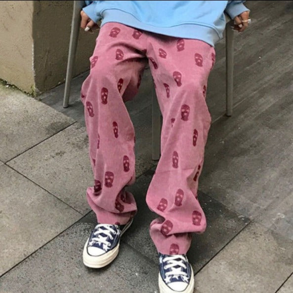 Ski Mask Corduroy pants ,  - Streetwear Joggers - Slick Street