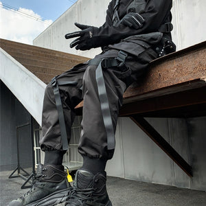 Black Utility Cargo Pants ,  - Streetwear Cargo Pants - Slick Street