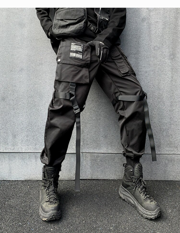 Black Utility Cargo Pants ,  - Streetwear Cargo Pants - Slick Street