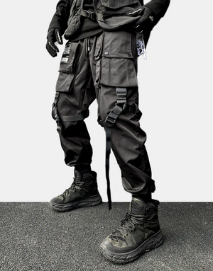 Black Utility Cargo Pants XS, Black - Streetwear Cargo Pants - Slick Street