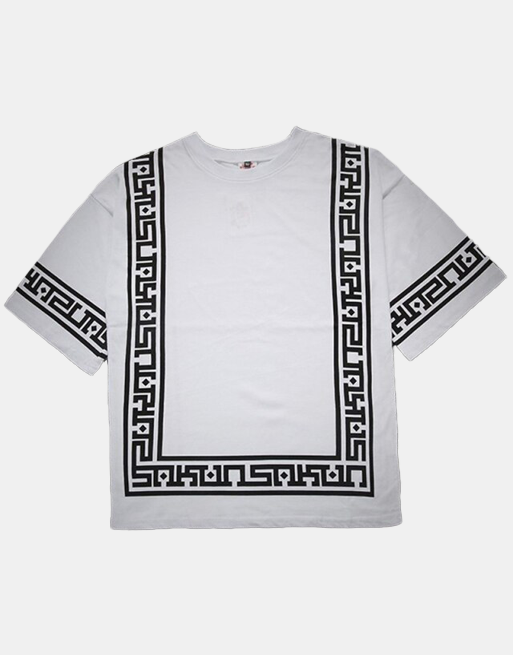 Japanese Pattern T-Shirt White, XXXL - Streetwear T-Shirts - Slick Street