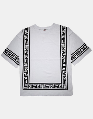 Japanese Pattern T-Shirt White, XS - Streetwear T-Shirts - Slick Street