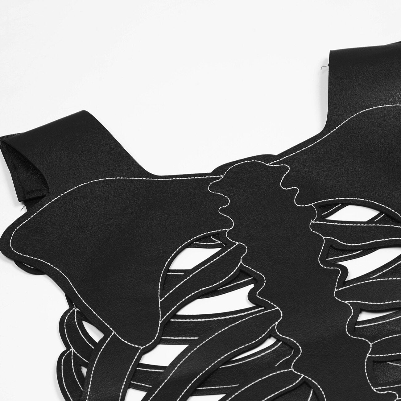 Black Work Skeleton Vest ,  - Streetwear Vest - Slick Street