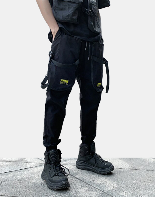 vB Cargo Pants XS, Black - Streetwear Cargo Pants - Slick Street