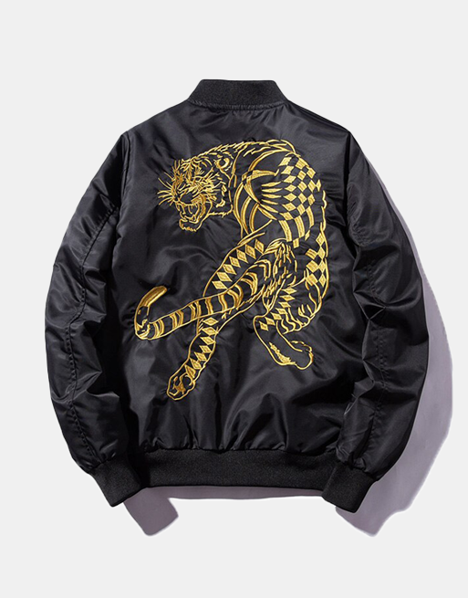 Tiger Jacket #1 Black, M - Streetwear Jackets - Slick Street