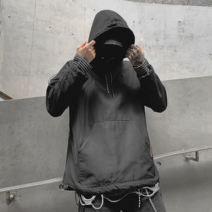 Dark Pullover Jacket ,  - Streetwear Jackets - Slick Street
