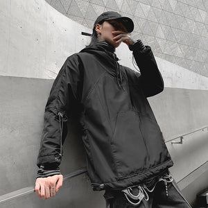 Dark Pullover Jacket ,  - Streetwear Jackets - Slick Street