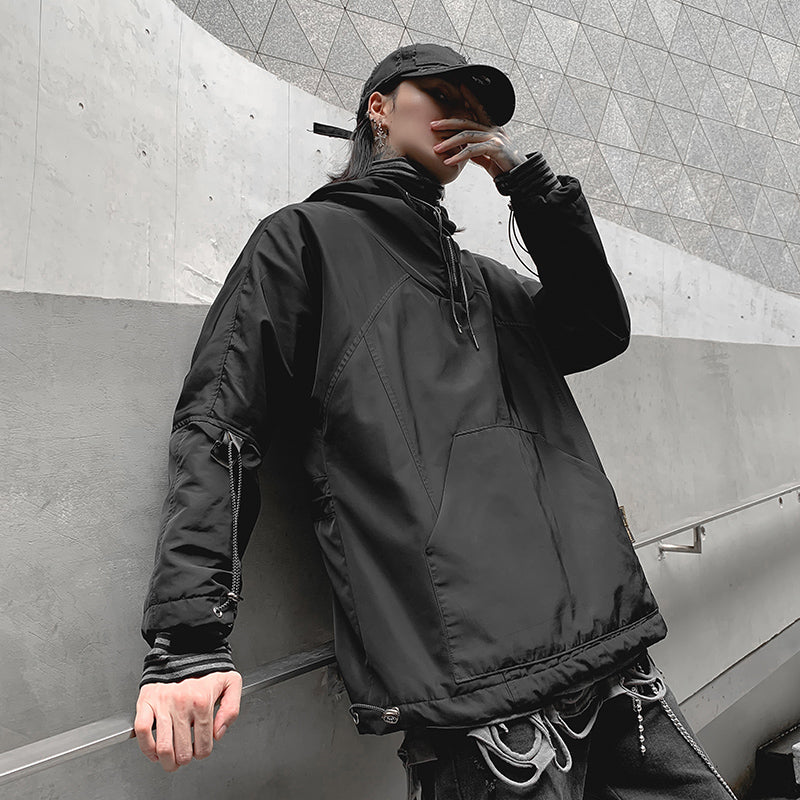 Dark Pullover Jacket ,  - Streetwear Jackets - Slick Street
