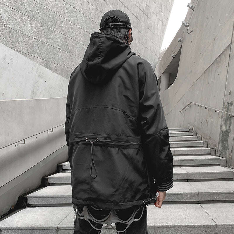 Dark Pullover Jacket ,  - Streetwear Jackets - Slick Street