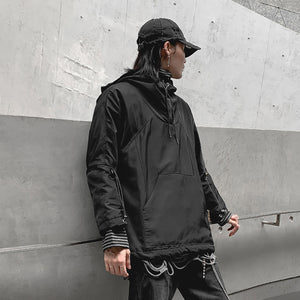 Dark Pullover Jacket ,  - Streetwear Jackets - Slick Street